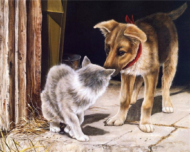 http://www.catsfineart.com/assets/images/cats/CatAndDog/db_Persis_Clayton_Weirs421.jpg