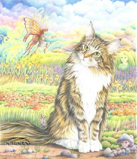 Cat and fairy  - Nicole Jahan