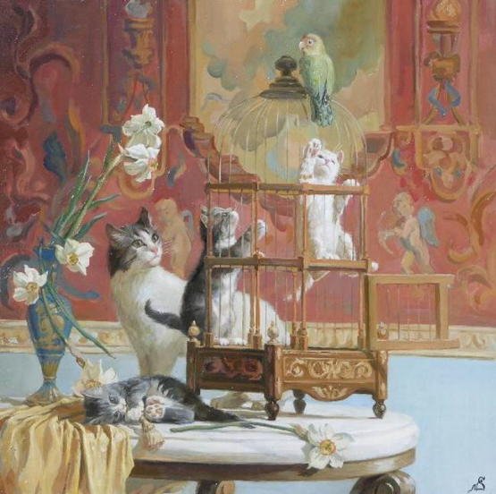 Painting of kittens. Sergej Novosadzhuk