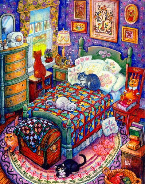 Cats and Quilts - Bill Bell